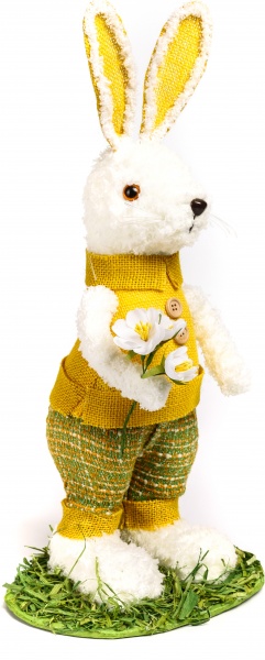 Декорация пасхальная Кролик на траве 46 см в ассортименте (F418A438/39)