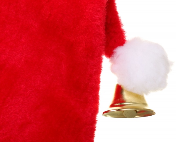 Шапка Діда Мороза з дзвоником 40х30 см