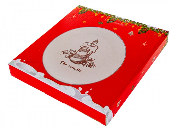 Тарілка Новорічна. Святкова свічка 21 см 858-0039 Lefard