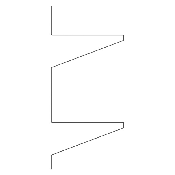 Кронштейн для полиць Valore Трикутник подвійний Loft SB-DT-28