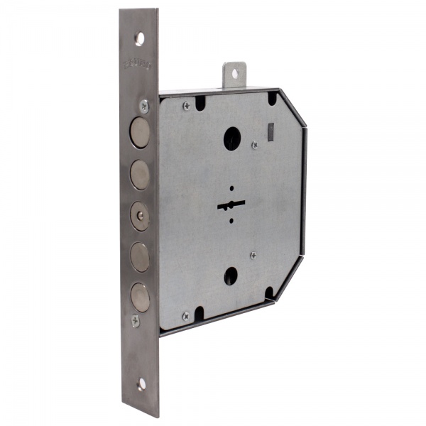 Дверний замок вхідний Bruno BR-3.2 правий нікель