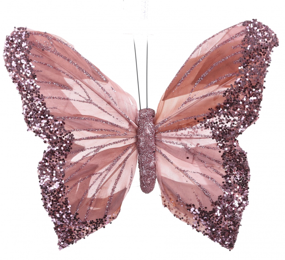 Декорация бабочка классик пластик 15см 3 цвета в ассорт. SF21735