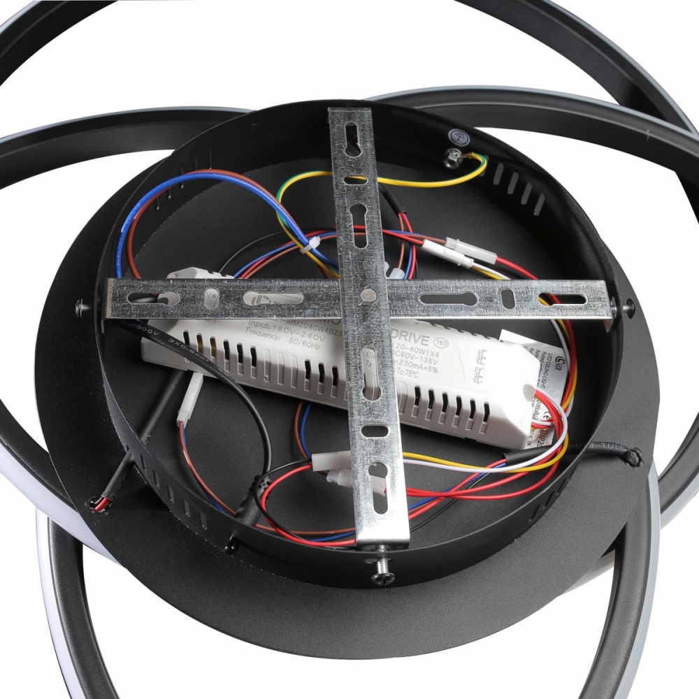 Світильник стельовий LED CONCEPT LED BELVILLE R RC 110 Вт чорний 2800-6000 К