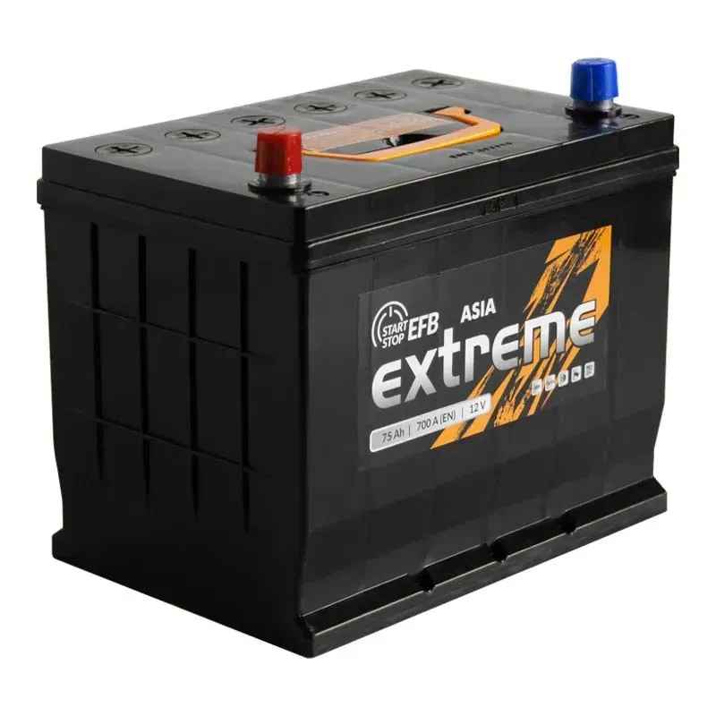 Аккумулятор автомобильный Extreme 75Ah 700A 12V EXT 6CT-75(1)ASIAEFB «+» слева (EXT 6CT-75(1)ASIAEFB)