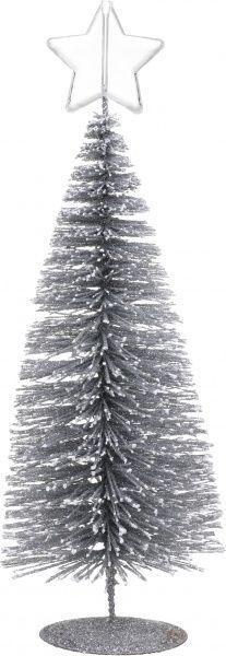 Ялинка декоративна 22 см SDK0215S срібний 