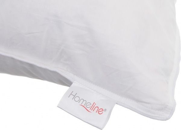 Подушка біла з кантом 50х70 см 10% пух Home Line