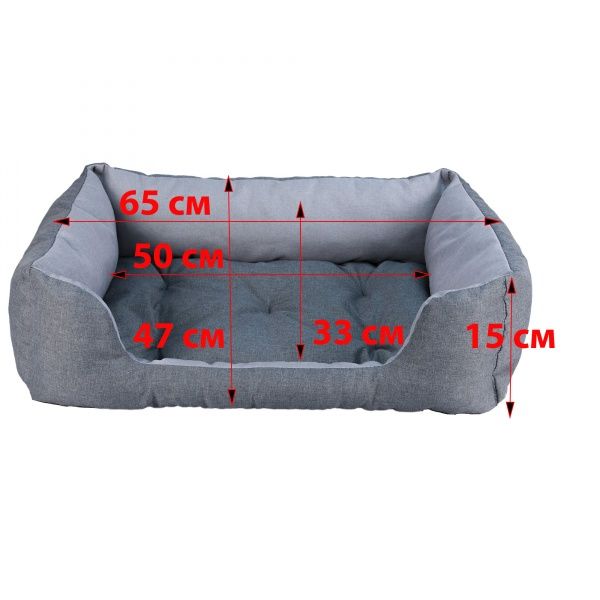 Лежак FX home Марракеш серый 60х40х18 см