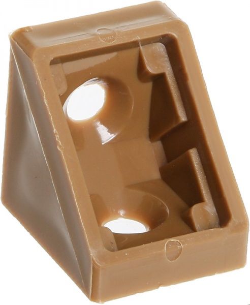 Кутник монтажний 06 одинарный коричневый 10 шт