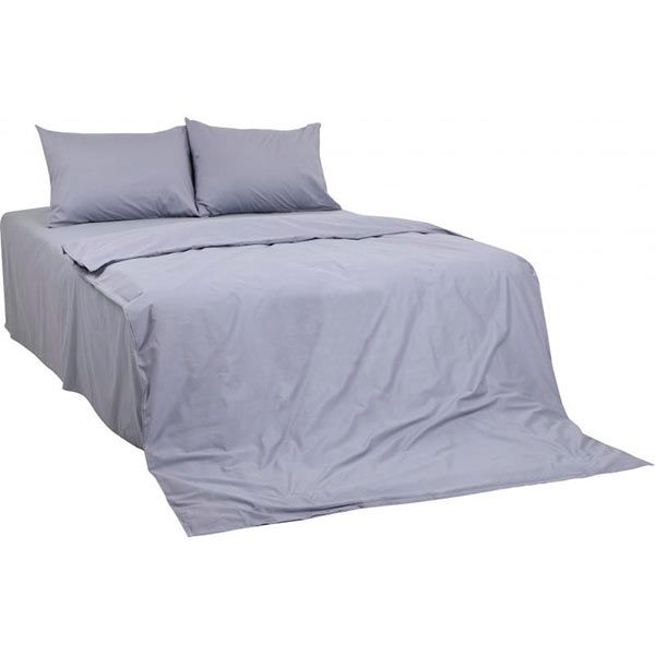 Комплект постільної білизни двоспальний La Nuit Solid світло-сірий