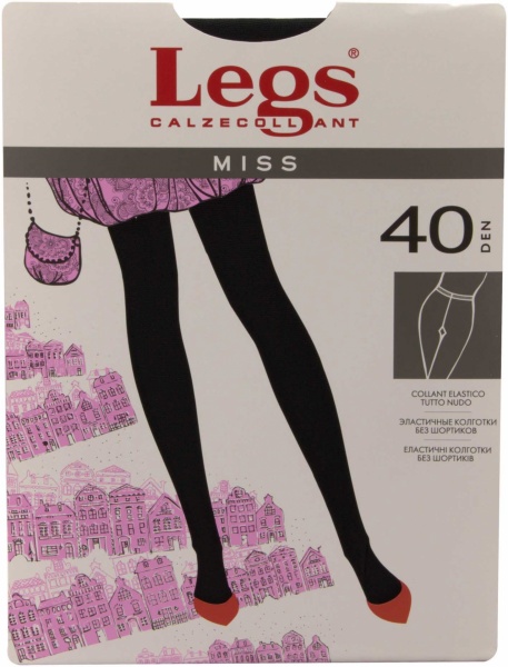 Колготки Legs MISS 40 den NERO 2 черный