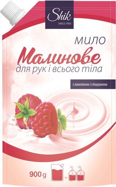 Мило рідке Shik Малинове 900 мл
