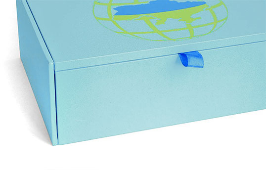 Скринька дерев'яна S UA Глобус блакитний 128x178x54 мм CooverBox