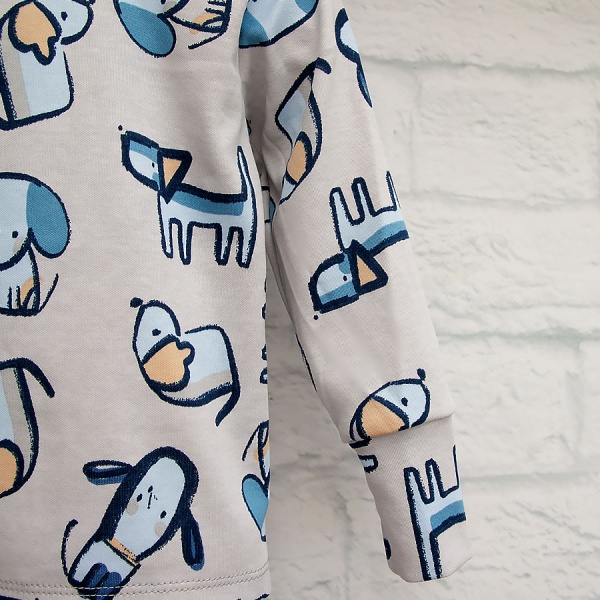 Піжама для хлопчиків Blanka Песики р.80 сірий 110254 