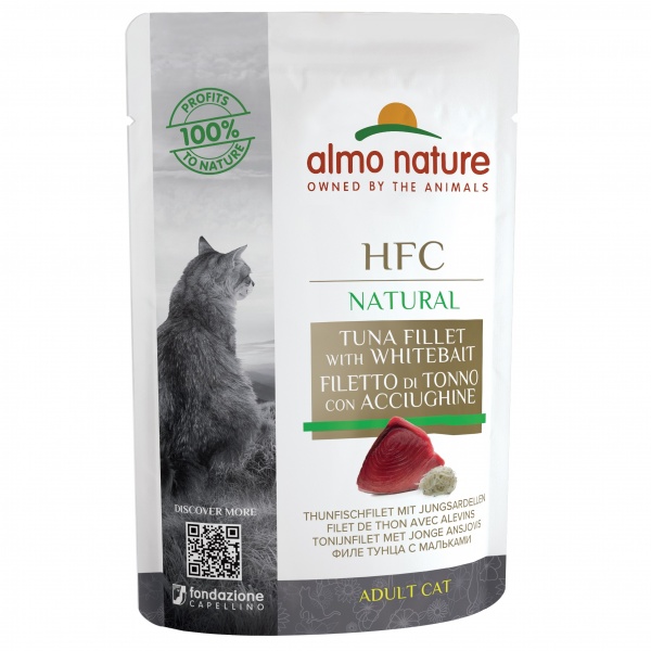 Консерва Almo Nature HFC Cat Natural с тунцем и мальком 55 г