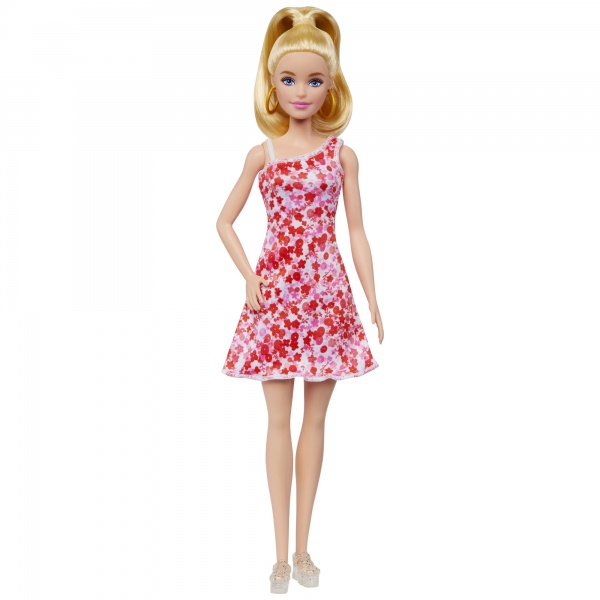 Лялька Barbie Модниця у сарафані в квітковий принт HJT02