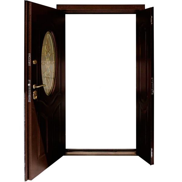 Двері вхідні С-2020 2050х1200 мм ліві зі склом