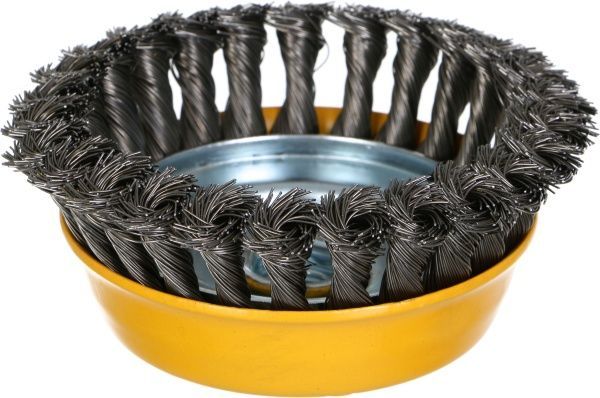 Щітка Чашка плетена 125мм М14, стальний дріт 0.5мм Tolsen 77510