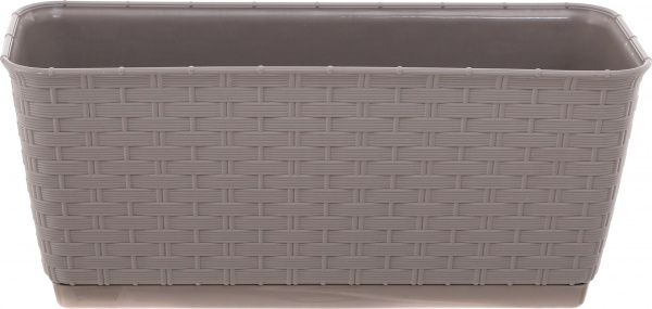 Ящик балконний Prosperplast Ratolla прямокутний 4,4л (74964-7529) мокко 
