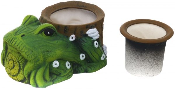 Горщик для квітів Жаба М фігурний 0,2л зелений 