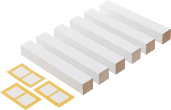 Брусок универсальный для плинтусов Paint-on FN Neuhofer Holz белый 18x18x122 мм 
