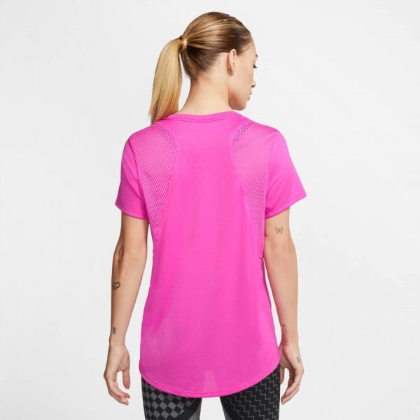 Футболка Nike W NK RUN TOP SS GX CJ1982-601 L рожевий