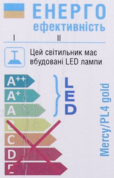 Люстра светодиодная Victoria Lighting Mercy/PL4 gold 4x80 Вт золото Mercy/PL4 gold 