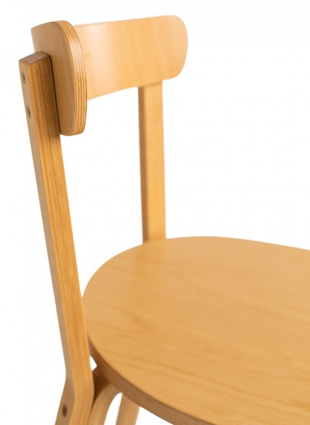 Стул Scandi прозрачный лак /бук