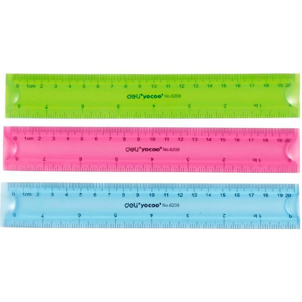 Линейка Deli Неламайка 20 см