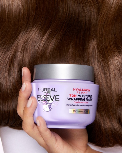 Маска Elseve Hyaluron Plump для волосся, що потребує зволоження та об'єму 300 мл