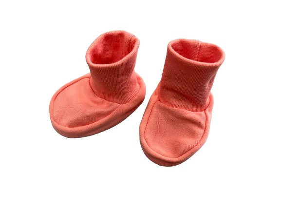 Пинетки для девочек Bambinelli Пн301-4 56 см коралловый 