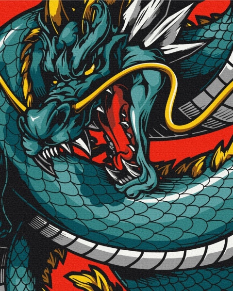 Картина по номерам Королевский дракон 40x50 см Brushme 