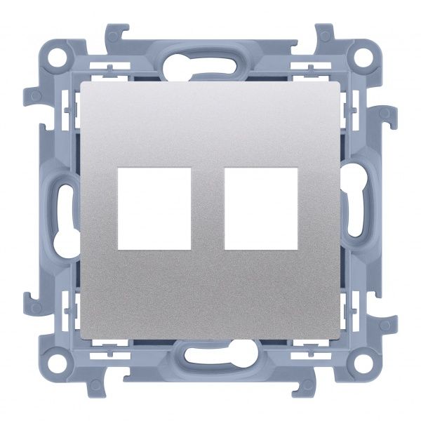 Розетка HDMI Simon 10 сріблястий CKP2.01/43