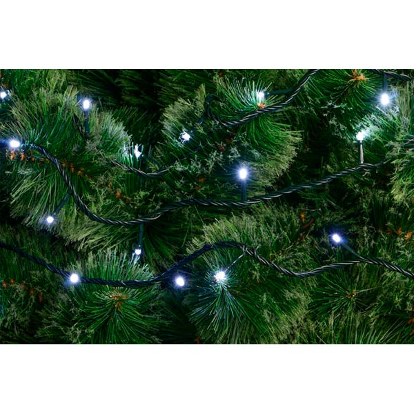 Електрогірлянда лінійна Феєрія біла вбудований світлодіод (LED) 200 ламп 20 м