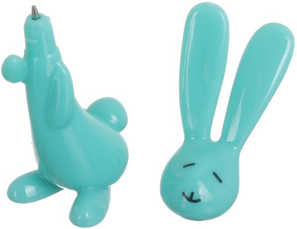 Ручка шариковая Зайчонок бирюзовый 