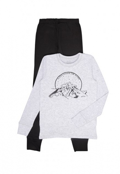 Піжама дитяча для хлопчиків Фламінго р.158 сірий 