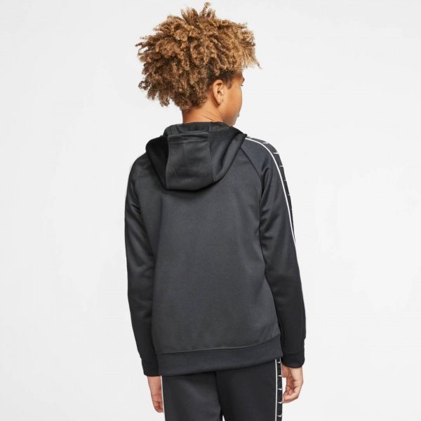 Джемпер Nike B NSW FZ HOODY PK SWOOSH TAPE CV1334-010 р. M чорний