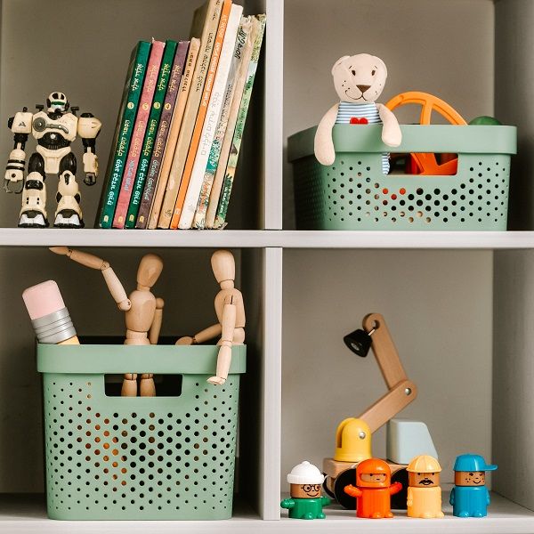 Корзина универсальная пластиковая Curver 245854 Infinity 4,5 л зеленая 120x270x190 мм