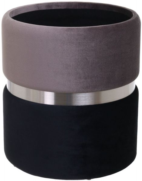 Скриня-пуф Bernard 31,5х31,5х38 см сіро-чорний 