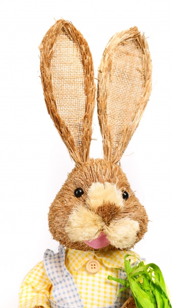 Декорация пасхальная Зайчик/Зайчик садоводы 46 см в ассортименте (Epi-LX2019-2814-15)