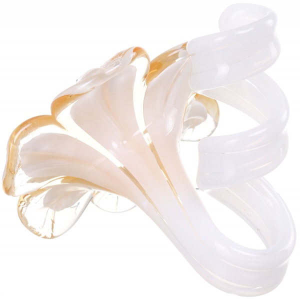 Подсвечник FLOWER 6PT TR HONEY White cristal