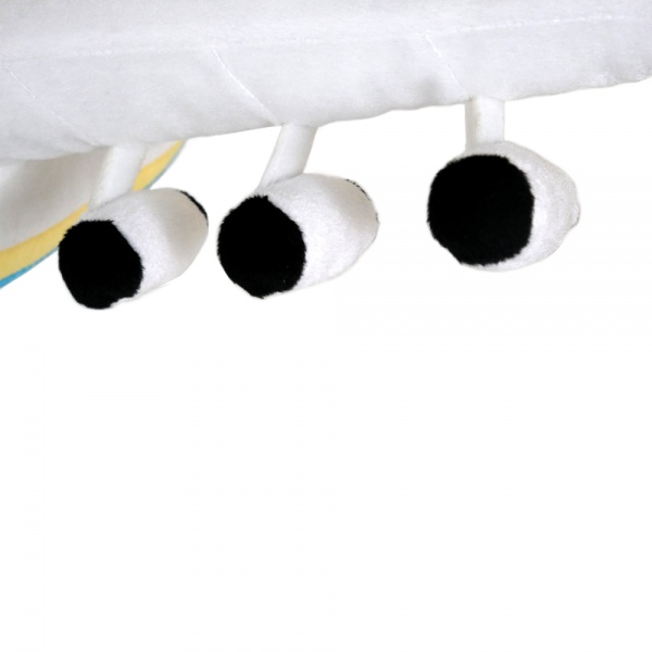 Мягкая игрушка WP Merchandise Самолет Украина 13,5 см белый FWPPLANEUKR22GR00