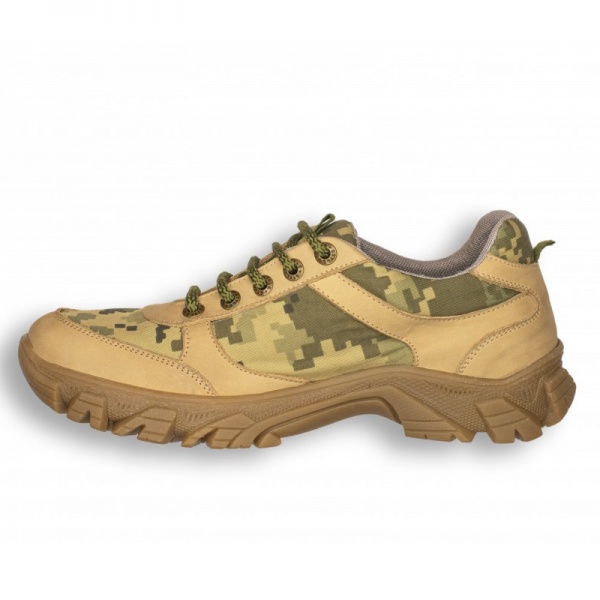 Кроссовки Берегиня Тактические Кожаные Пиксель 22в0791ч75 р.43 зеленый