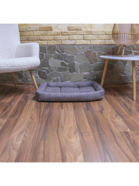 Лежак FX home Хіт 80х70х10 см коричнева смужка