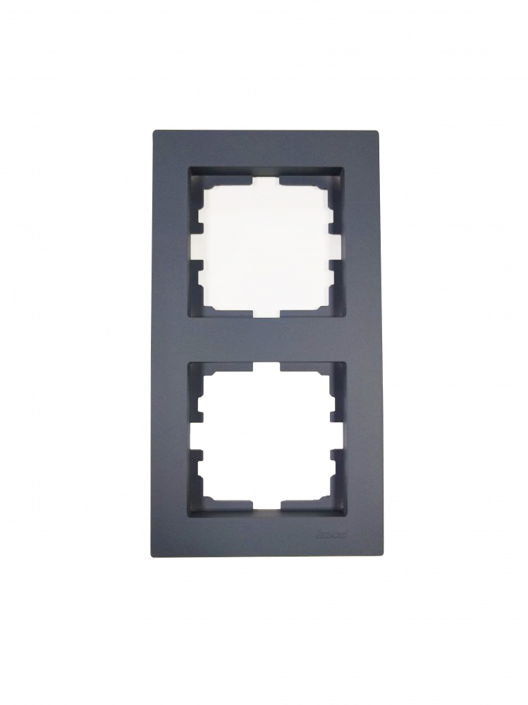 Рамка двомісна Lezard Vesna вертикальна шефілд грей 742-3400-152