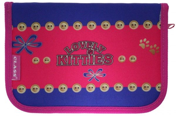 Пенал 1 відворот Kitty LK99104 CLASS рожевий