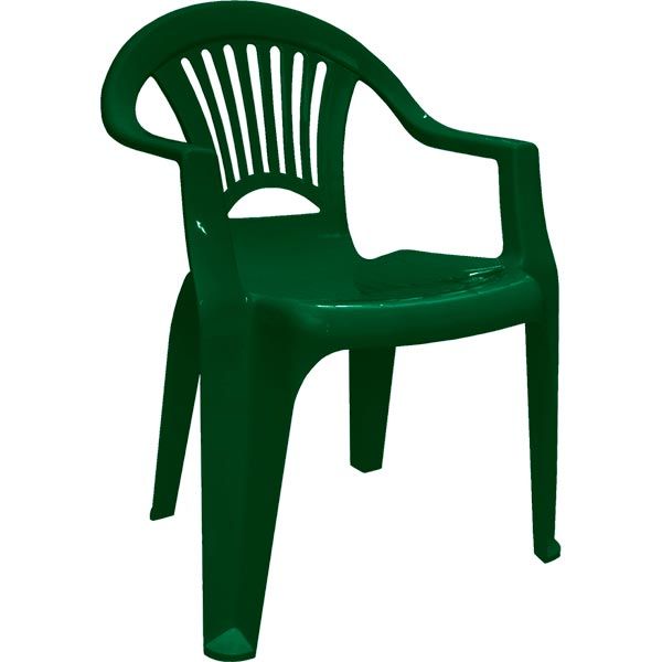 Стул пластиковый Луч темно-зеленый