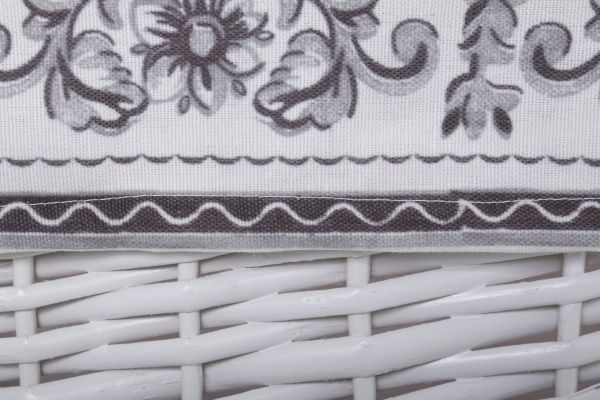 Кошик плетений з текстилем Tony Bridge Basket 38x28x48 см HQ13-53AB-2 