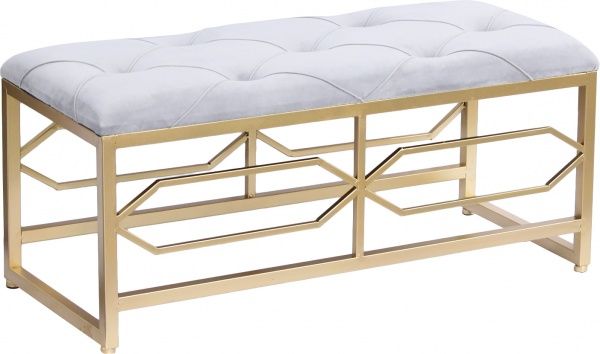 Банкетка 80х30х39 см сіра 