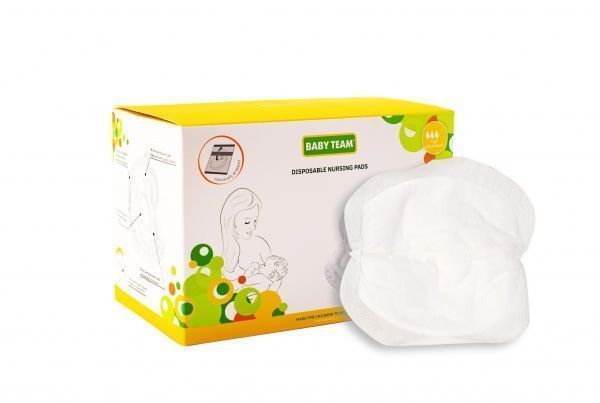 Лактаційні вкладки в бюстгальтер Baby Team 60 шт.