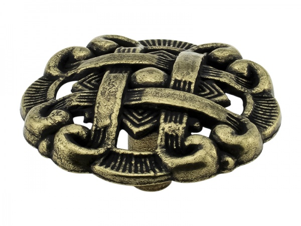 Меблева ручка накладна DC K-135 G4 антична бронза